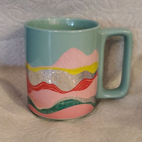 Starbucks Spring Teal Mountains Cup New - Picture 2 of 4